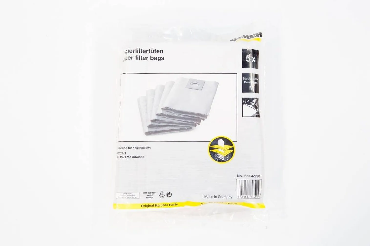 TOLMUIMEJA KOTT KÄRCHER NT 27/1 5TK PAKIS