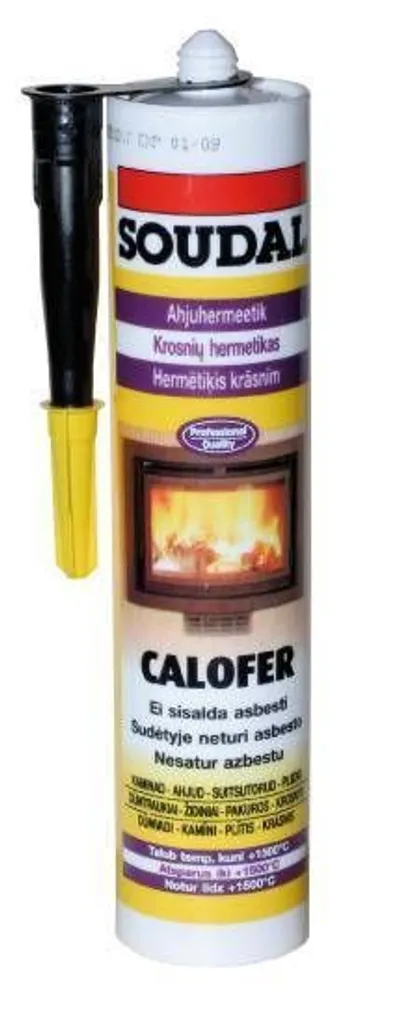 AHJUHERMEETIK SOUDAL CALOFER +1500C 300ML MUST AHJUSUUDELE