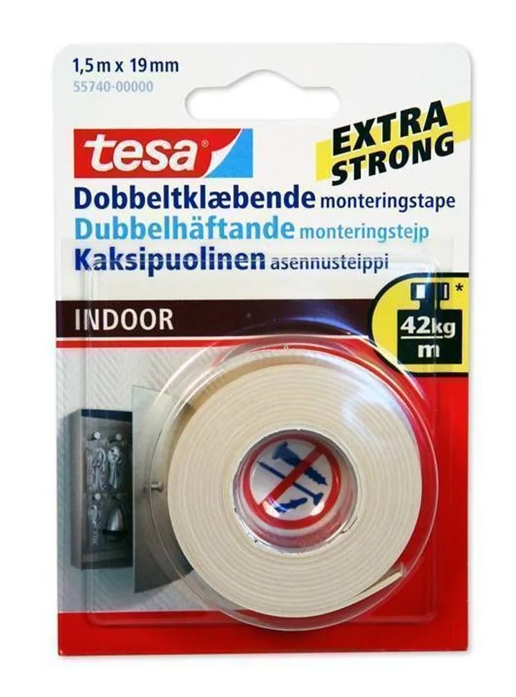 KINNITUSTEIP SISETINGIMUSTESSE 1,5MX19MM
