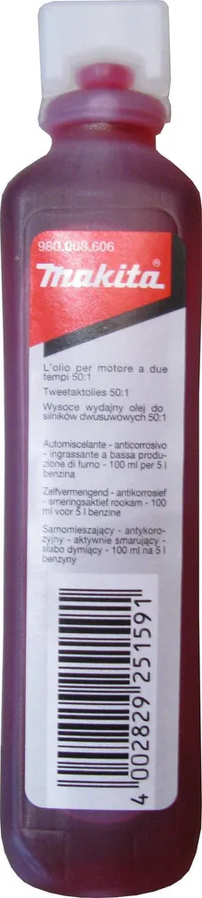 ÕLI 2T 100ML MOOTORSAE MAKITA PUNANE