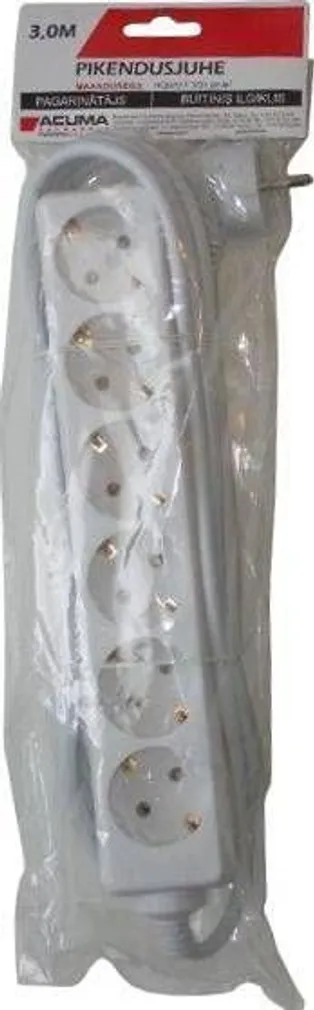 PIKENDUSJUHE 3M 6PESA 3X1,0MM2