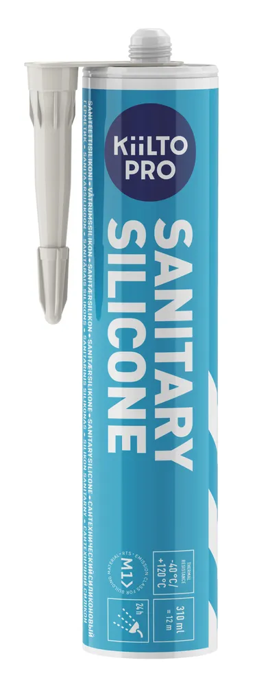 SANITAARSILIKOON KIILTO PRO 11 NAT.VALGE 310ML