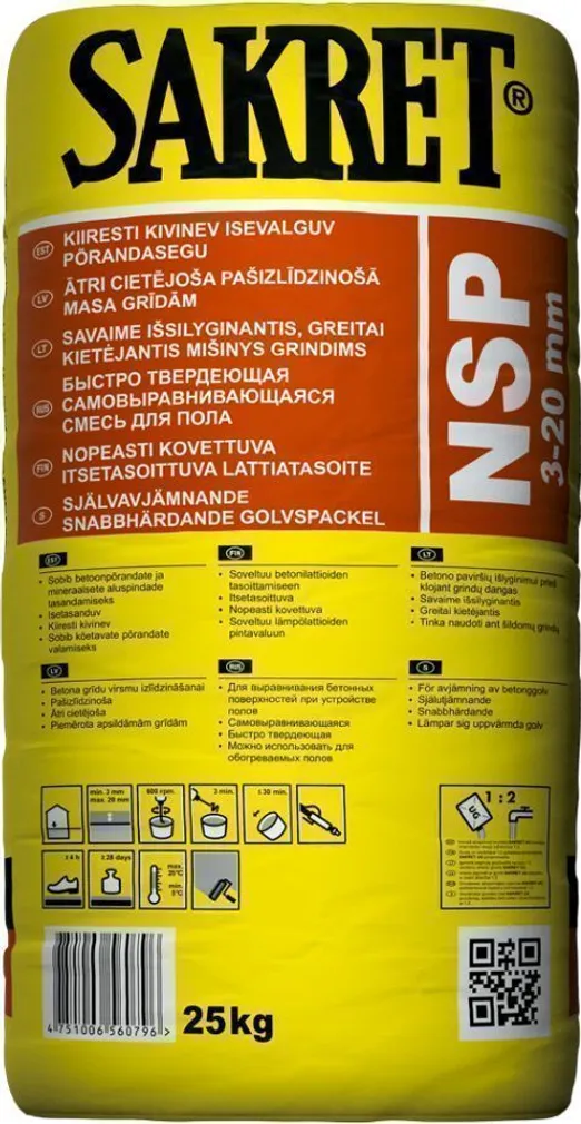 PÕRANDATASANDUSSEGU SAKRET NSP 3-20MM