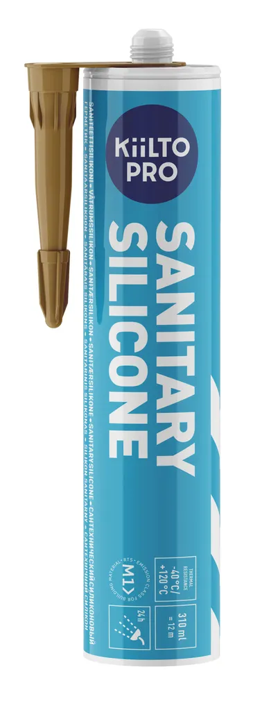 SANITAARSILIKOON KIILTO PRO 31 HELEPRUUN 310ML