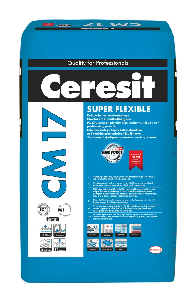 PLAATIMISSEGU CERESIT CM17 SUPER FLEXIBLE 25KG