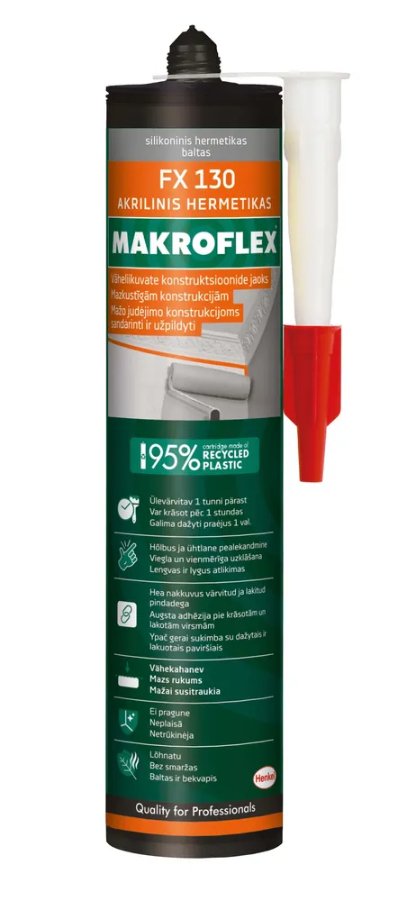 AKRÜÜLHERMEETIK MAKROFLEX FX 130 280ML VALGE VÄRVITAV