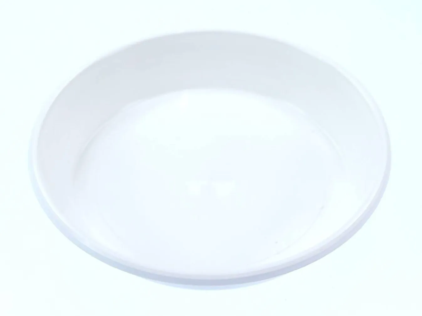 LILLEPOTI ALUS FORM PLASTIC 12CM VALGE