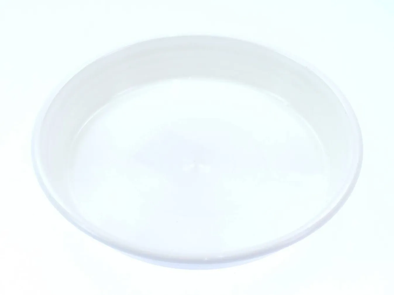 LILLEPOTI ALUS FORM PLASTIC 16CM VALGE