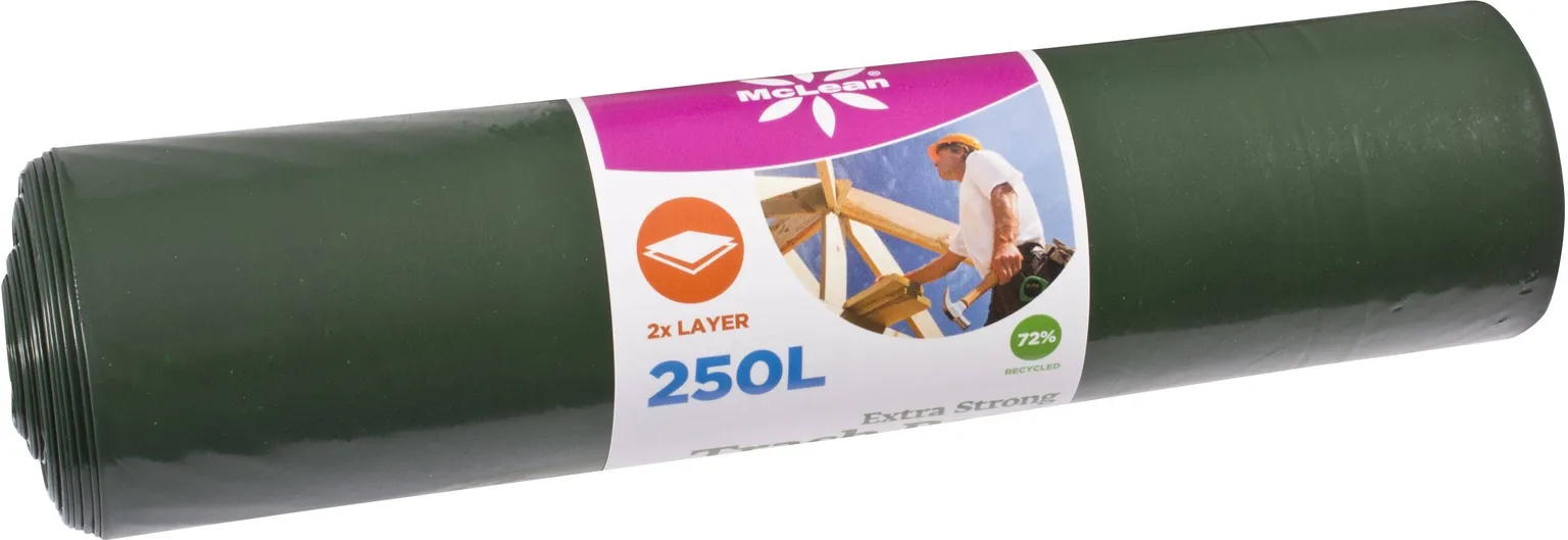 EHITUSPRÜGIKOTT MCLEAN EXTRA 250L 5TK RULLIS