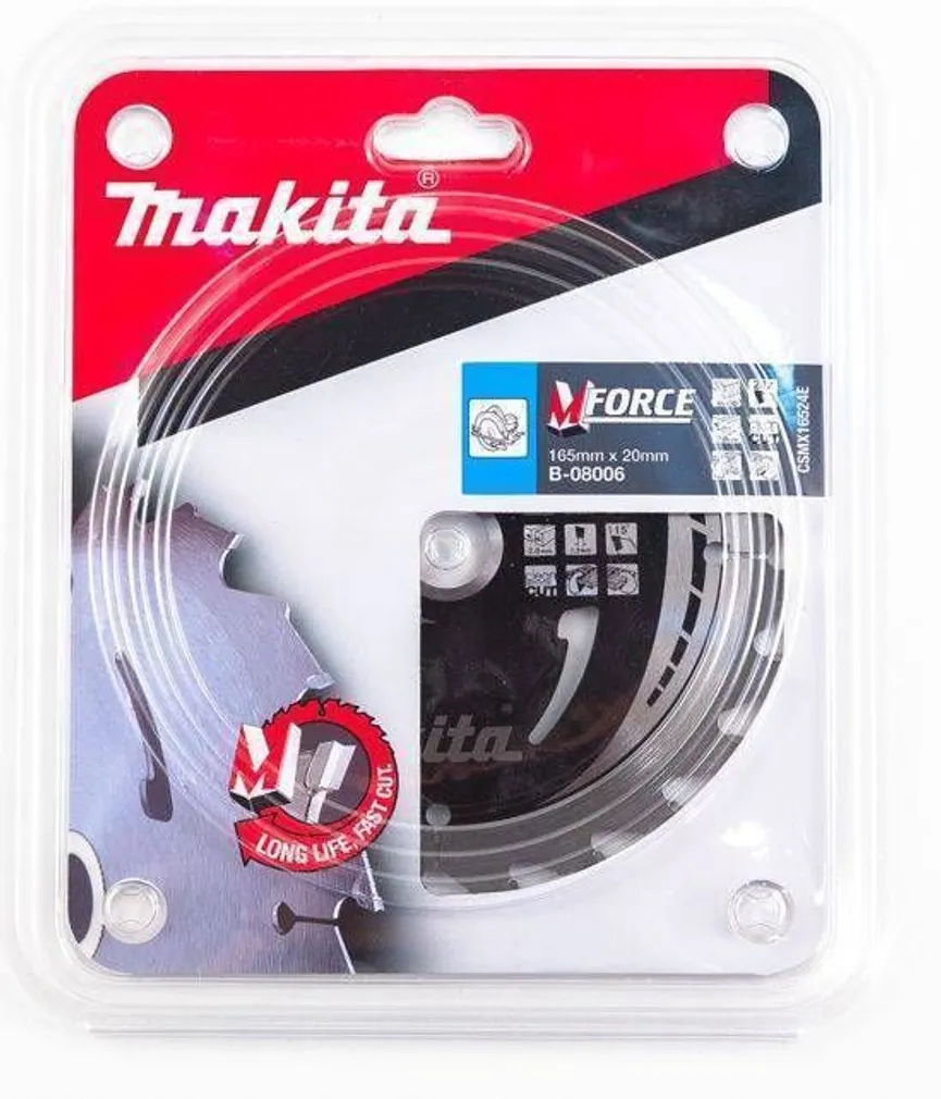 SAEKETAS MAKITA 165X20MM T24 M-FORCE
