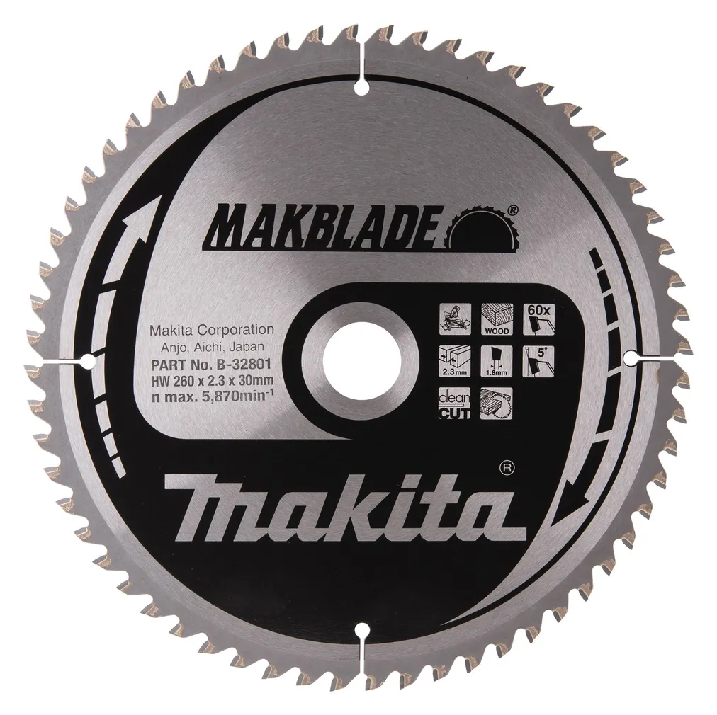 SAEKETAS MAKITA MAKBLADE 260X30MM T60