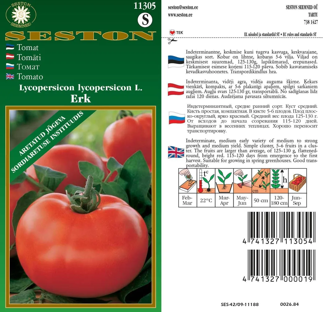 SEEMNED SESTON SEEMNED TOMAT "ERK"