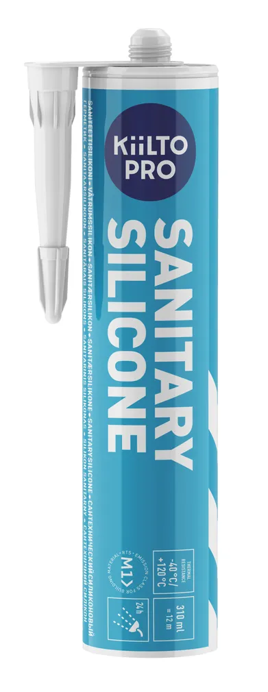 SANITAARSILIKOON KIILTO PRO 10 VALGE 310ML