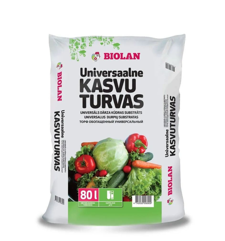 KASVUTURVAS KÖÖGIVILJADELE BIOLAN 80L