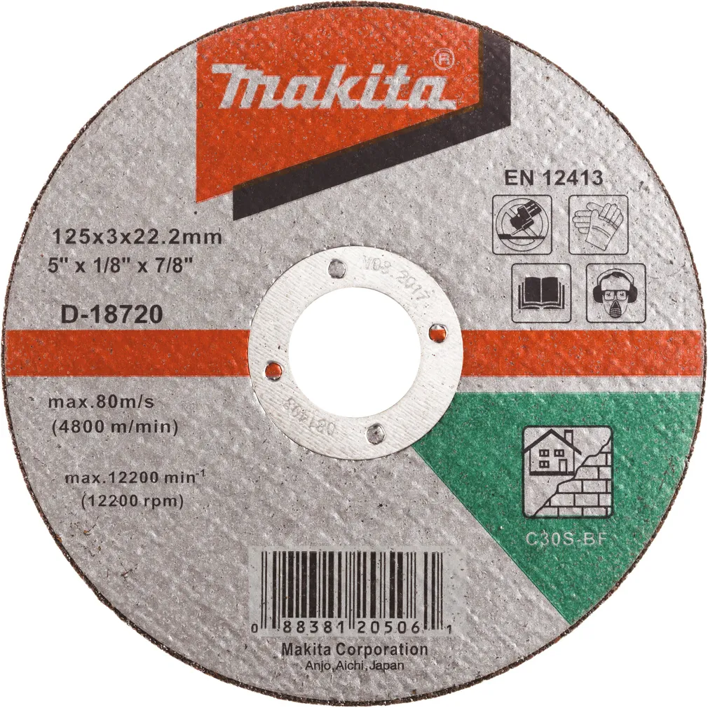 LÕIKEKETAS MAKITA 125X3,0MM C30S KIVI