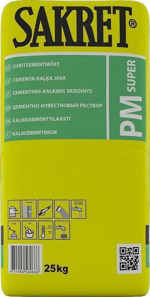 TSEMENT-LUBIKROHV SAKRET PM-SUPER 25KG HALL