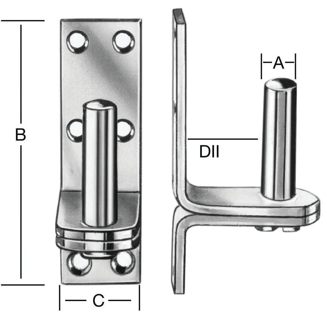 VÄRAVAHINGE VASTUS 13X99X35X25MM