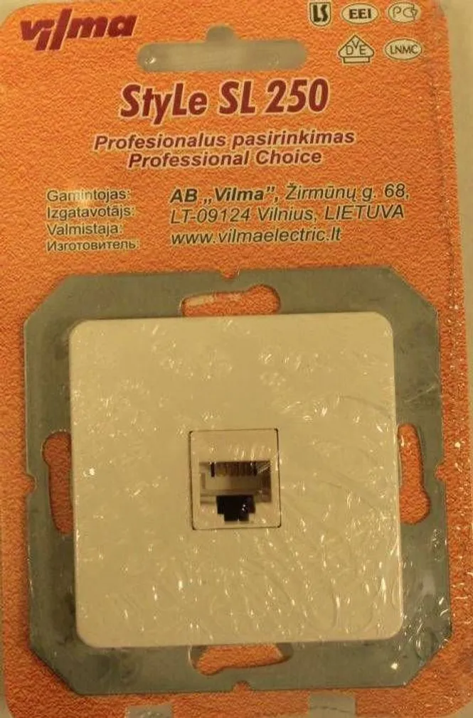 SÜVISTATAV 1-NE TELEFONIPESA VILMA RJ11 RAAMITA SL-250 VALGE