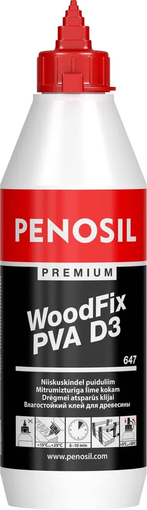 LIIM PVA D3 WOODFIX 500ML VALGE