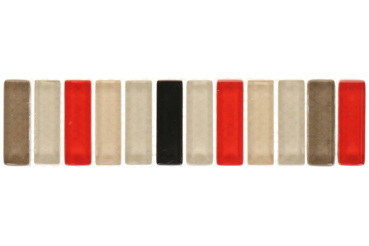 KERAAMILINE DEKOORPLAAT 20X5CM VITRO GRIJS MIX