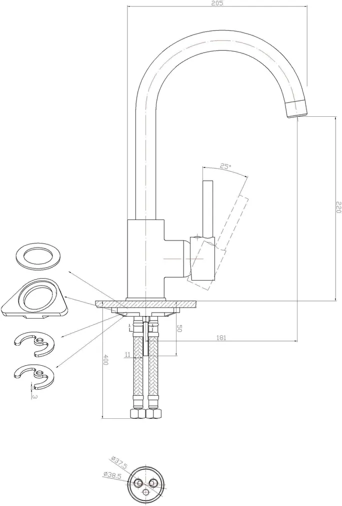 KÖÖGISEGISTI HARMA SYLVIA 2127-28 KROOM