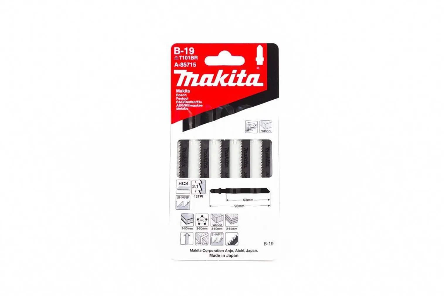 TIKKSAETERAD B-19 65MM 5TK PAKIS PUIT LAMINAAT