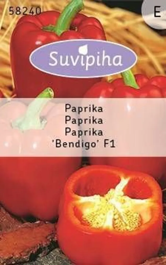 KÖÖGIVILJASEEMNED PAPRIKA BENDIGO F1 PUNANE 6S