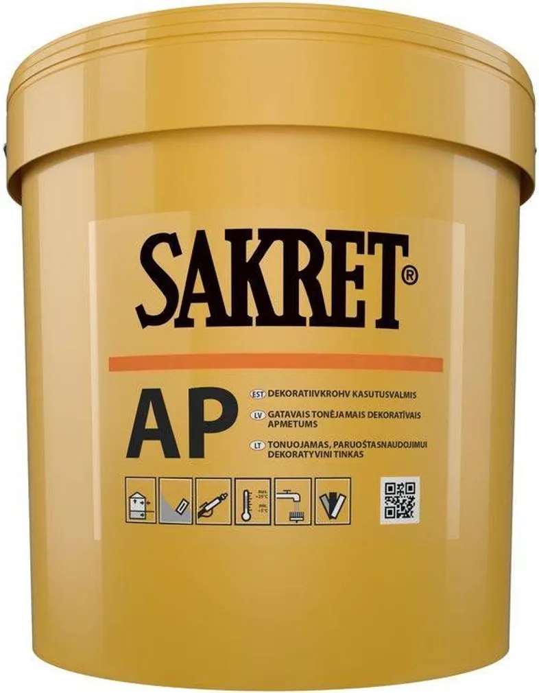 DEKORATIIVKROHV SAKRET AP 25KG TERA-TERA MUSTER 1,5MM