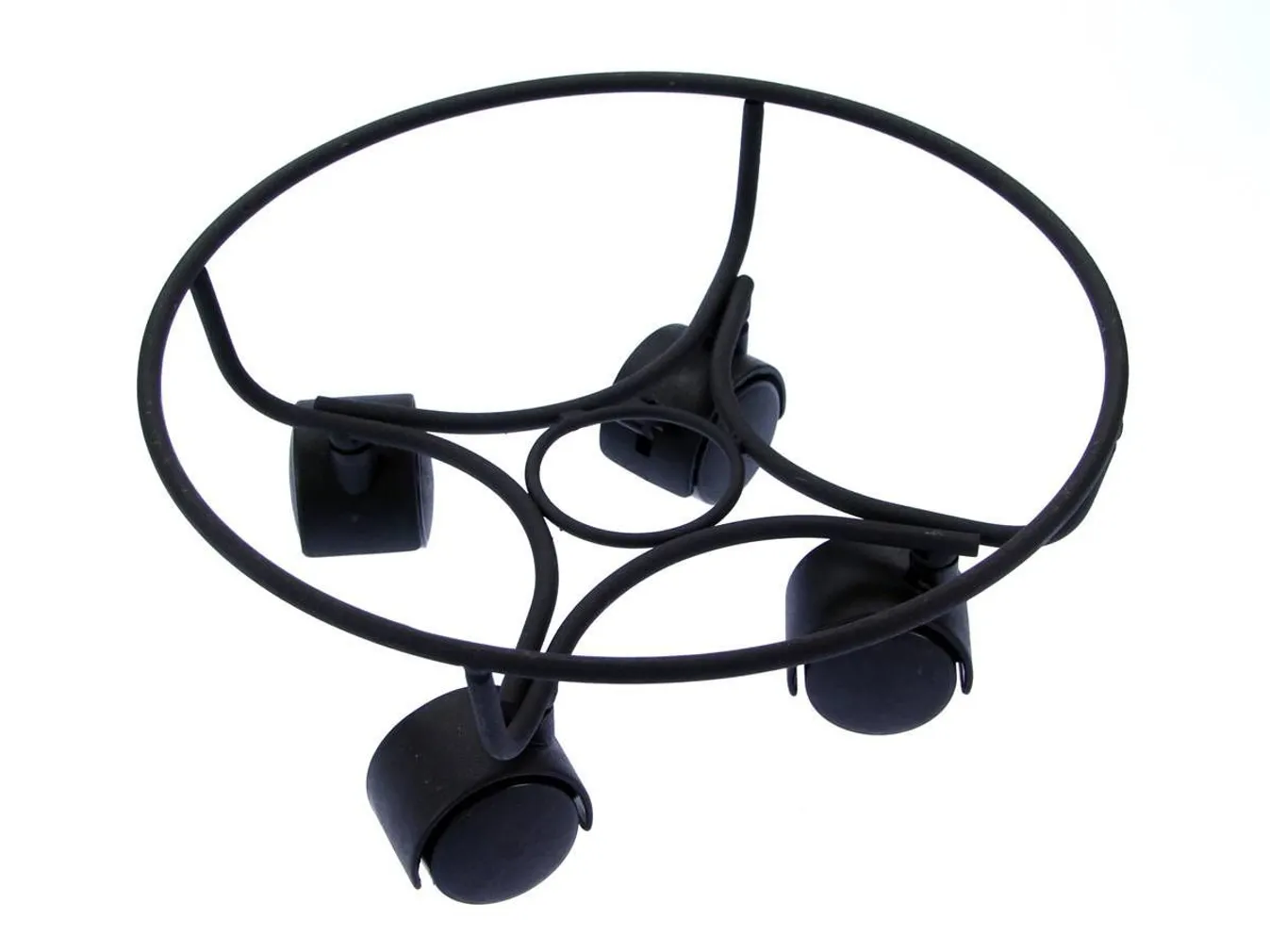 LILLEPOTI ALUS METALLIST RATASTEGA 25CM