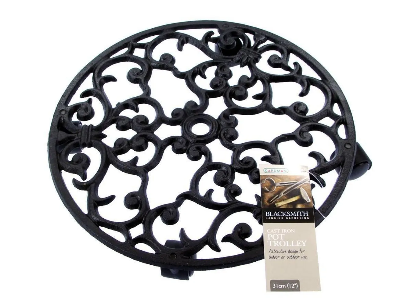 LILLEPOTI ALUS SEPISTATUD MET. RATASTEL 31CM