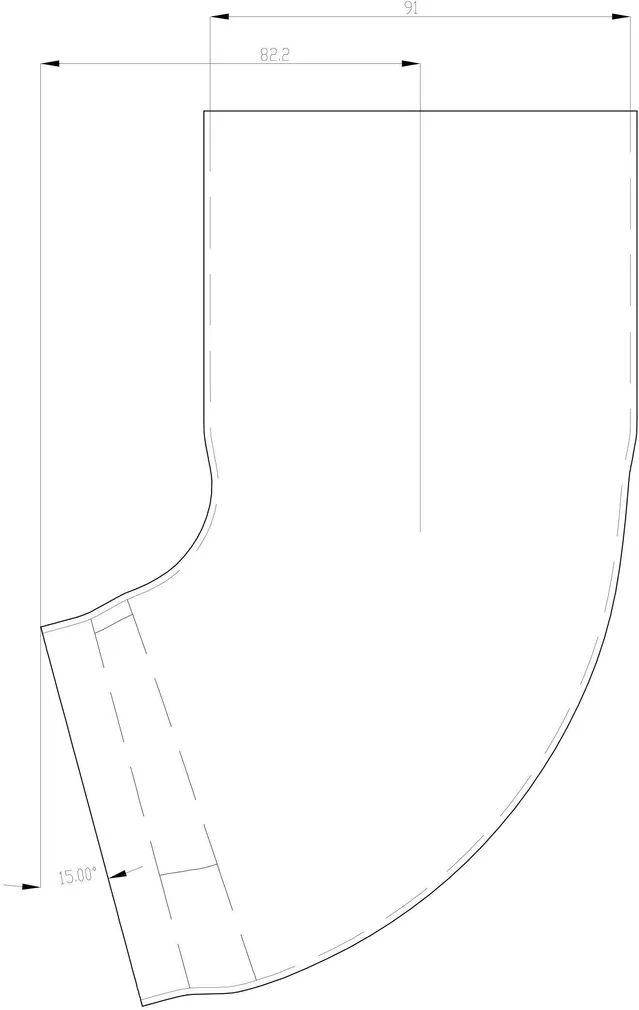 ALUMINE OTS VIHMAVEETORULE PLASTMO 90MM PRUUN