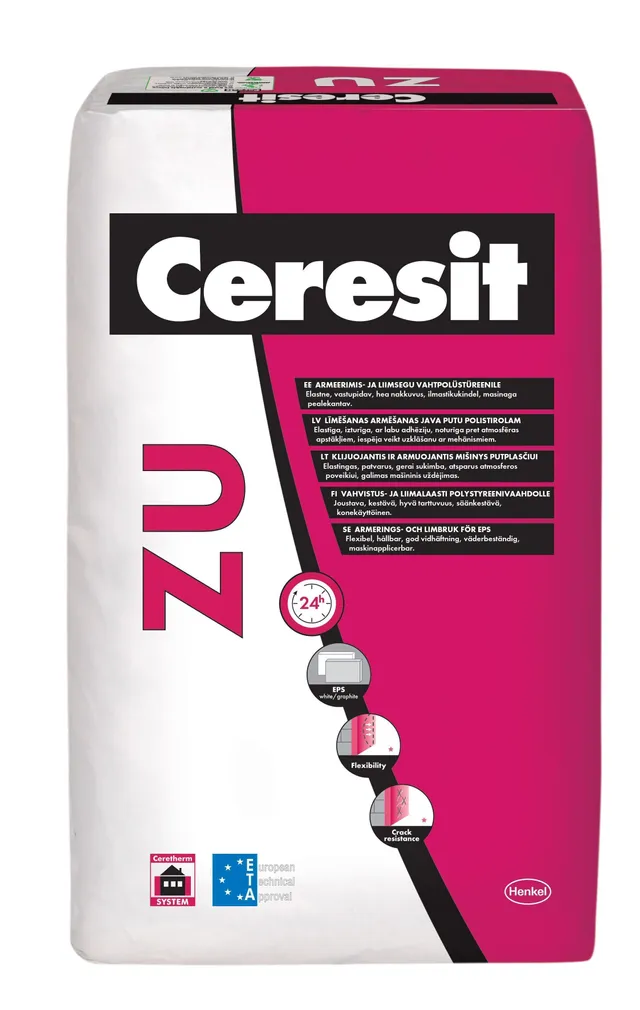VAHTPLASTI LIIM- JA ARMEERIMISSEGU CERESIT ZU 25KG