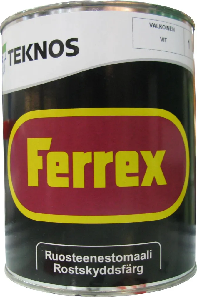 METALLIVÄRV TEKNOS FERREX 1L VALGE MATT