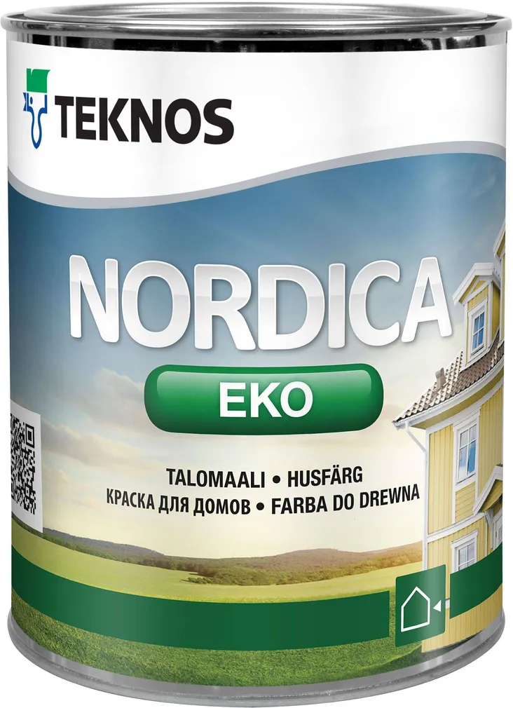 PUITFASSAADIVÄRV TEKNOS NORDICA EKO 0,9L VALGE LÄIKIV