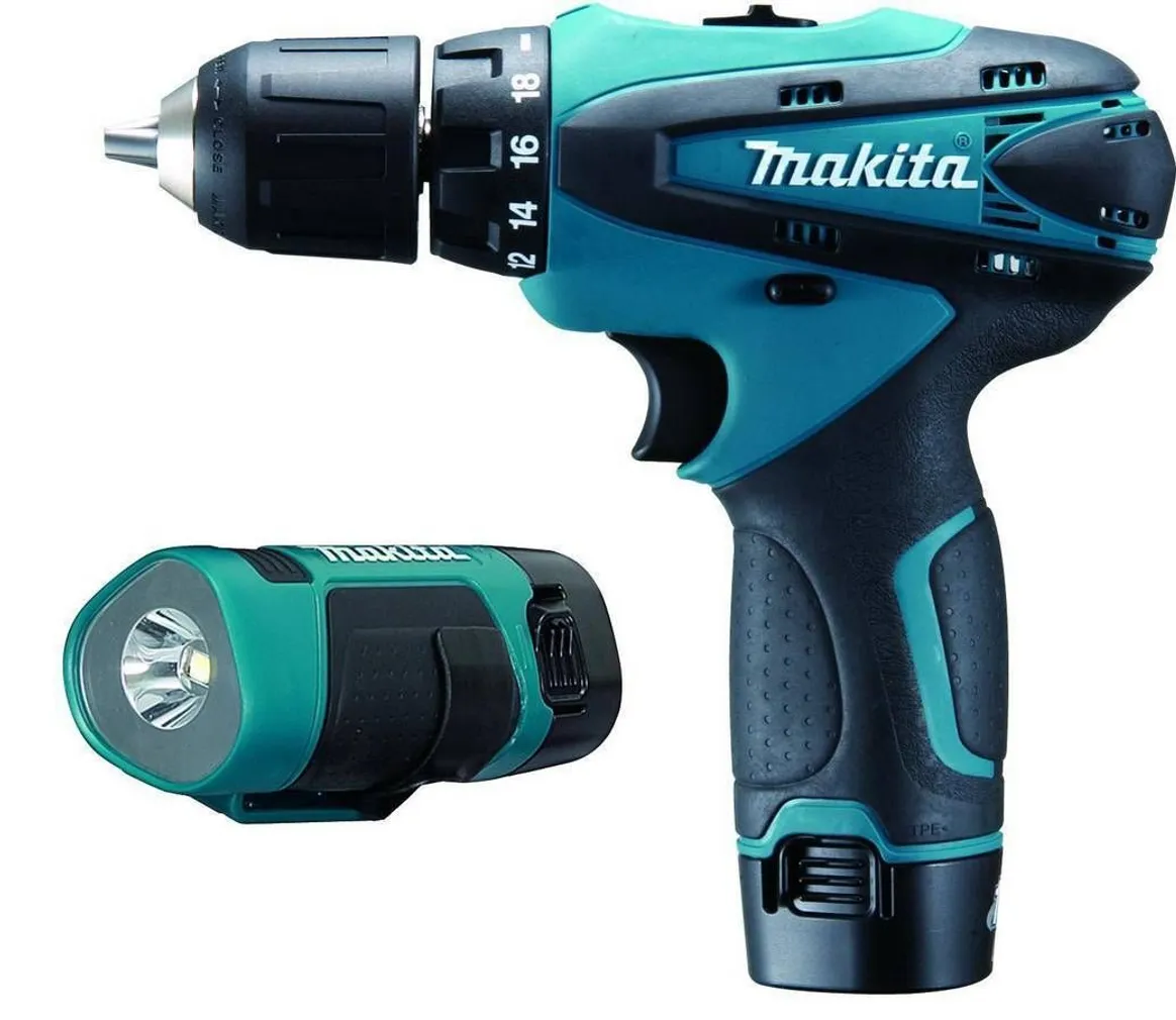 AKUTRELL MAKITA DF330DWLE 10,8V 2X1,3AH + LAMP