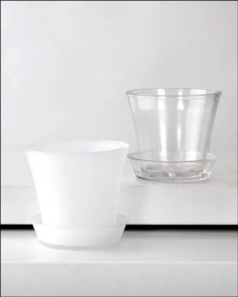 ORHIDEEPOTT MATTKLAAS VALGE Ø15CM H12CM