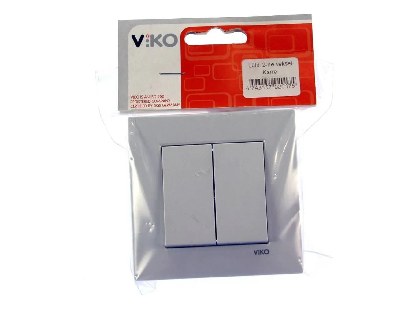 LÜLITI SÜV 2-NE VEKSEL KARRE VALGE