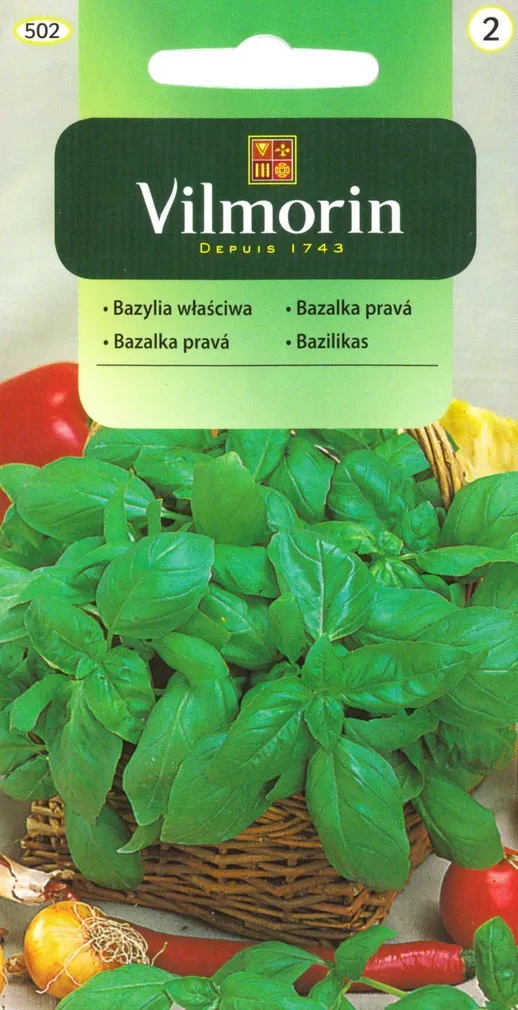 KÖÖGIVILJASEEMNED BASIILIK ROHELINE VILMORIN CLASSIC