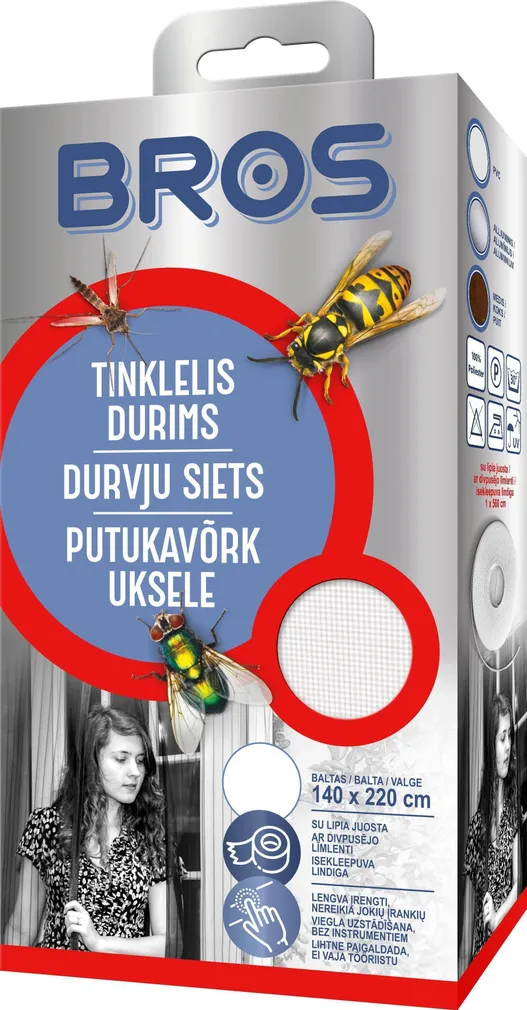 PUTUKAVÕRK UKSELE BROS 140X220CM, VALGE