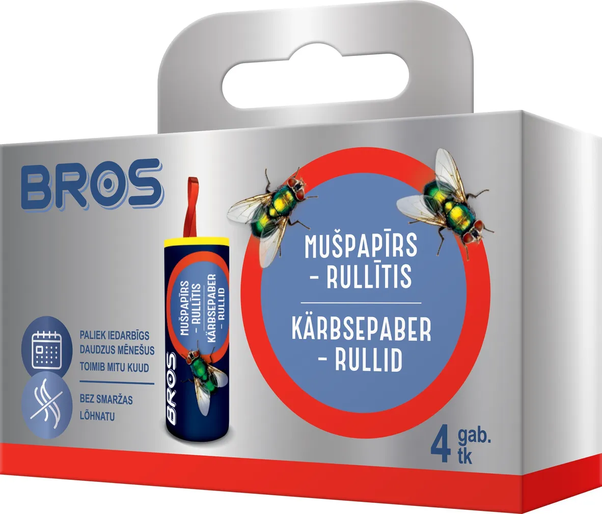 KÄRBSEPABER RULLIS BROS 4TK PAKIS