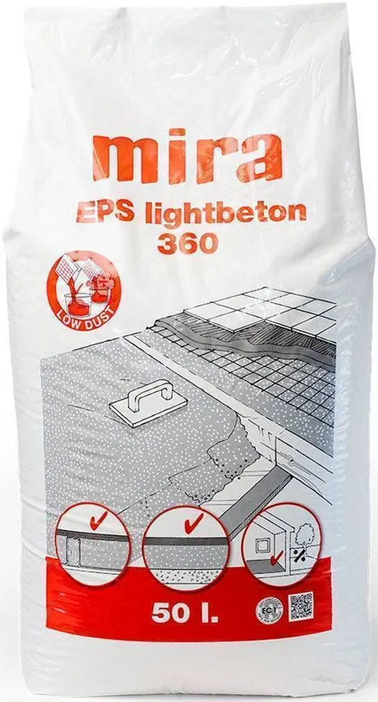 KERGBETOON MIRA EPS LIGHTBETON 18KG/50 L