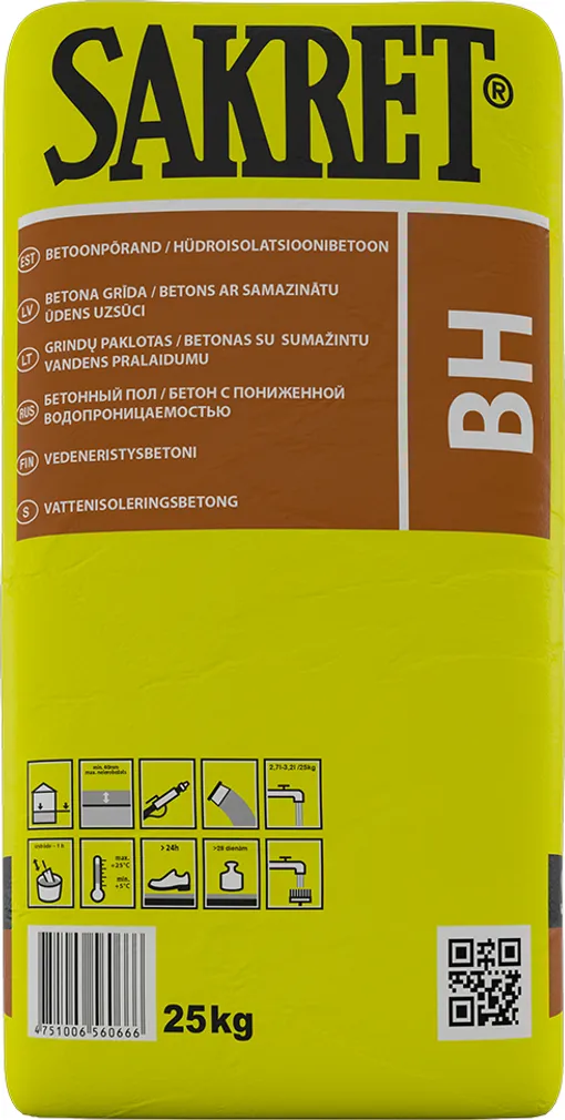 HÜDROISOLATSIOONBETOON SAKRET BH 25KG