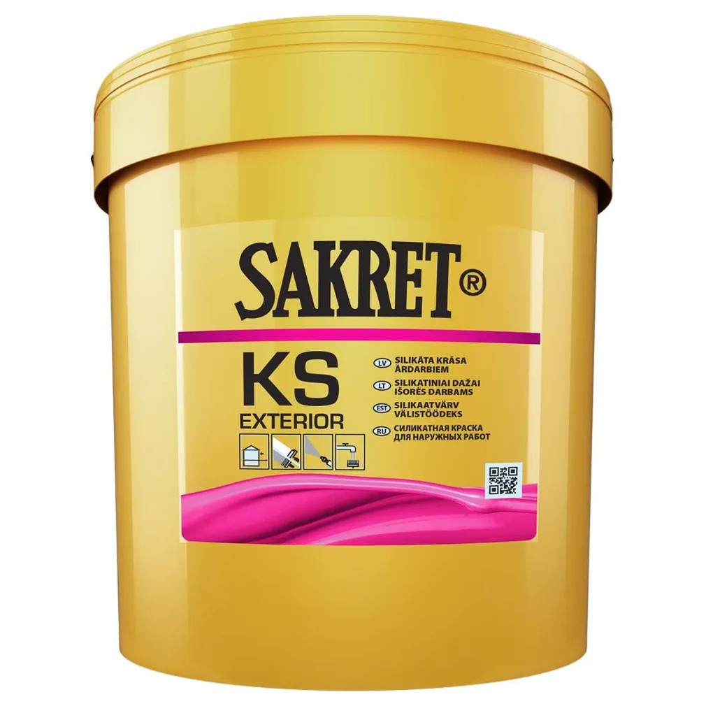 SILIKAATVÄRV SAKRET KS VALGE A-BAAS 9L