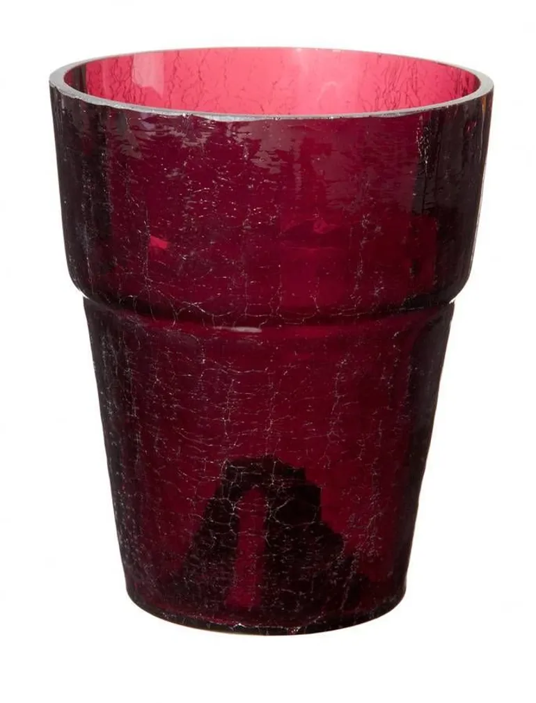 ORHIDEEPOTT KROBELINE LILLA/KOLLANE Ø14CM H16CM