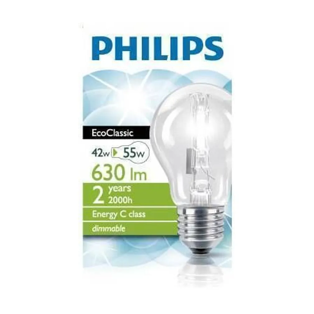 HALOGEENLAMP ECO CLASSIC A55 E27 42W 230V PHILIPS