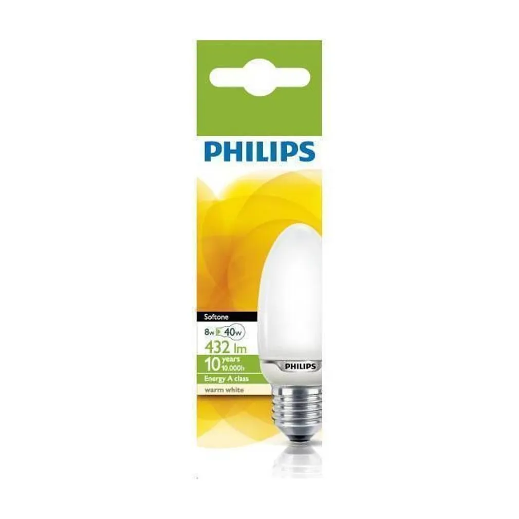 SÄÄSTULAMP SOFTONE KÜÜNAL E27 8W 230V PHILIPS
