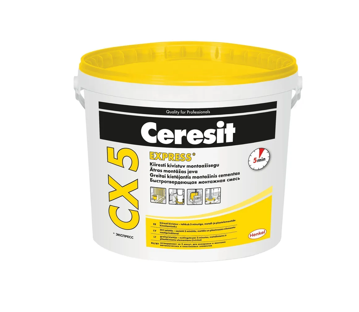 KIIRKIVISTUV MONTAAZISEGU CERESIT CX5 5KG