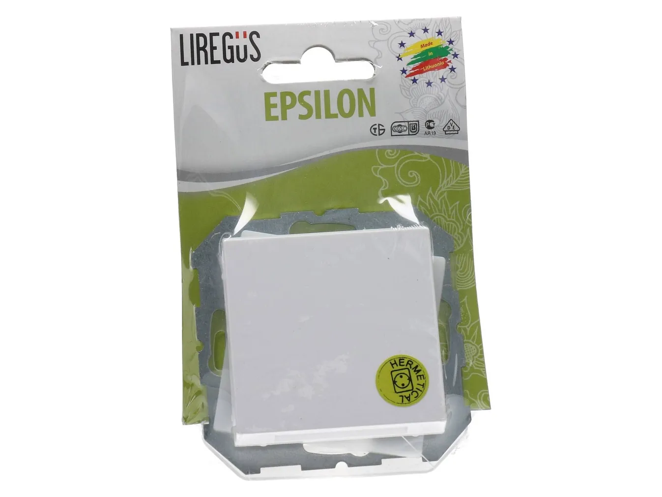 PISTIKUPESA MAANDUSEGA IP44 LAPSEKAITSEGA VALGE EPSILON