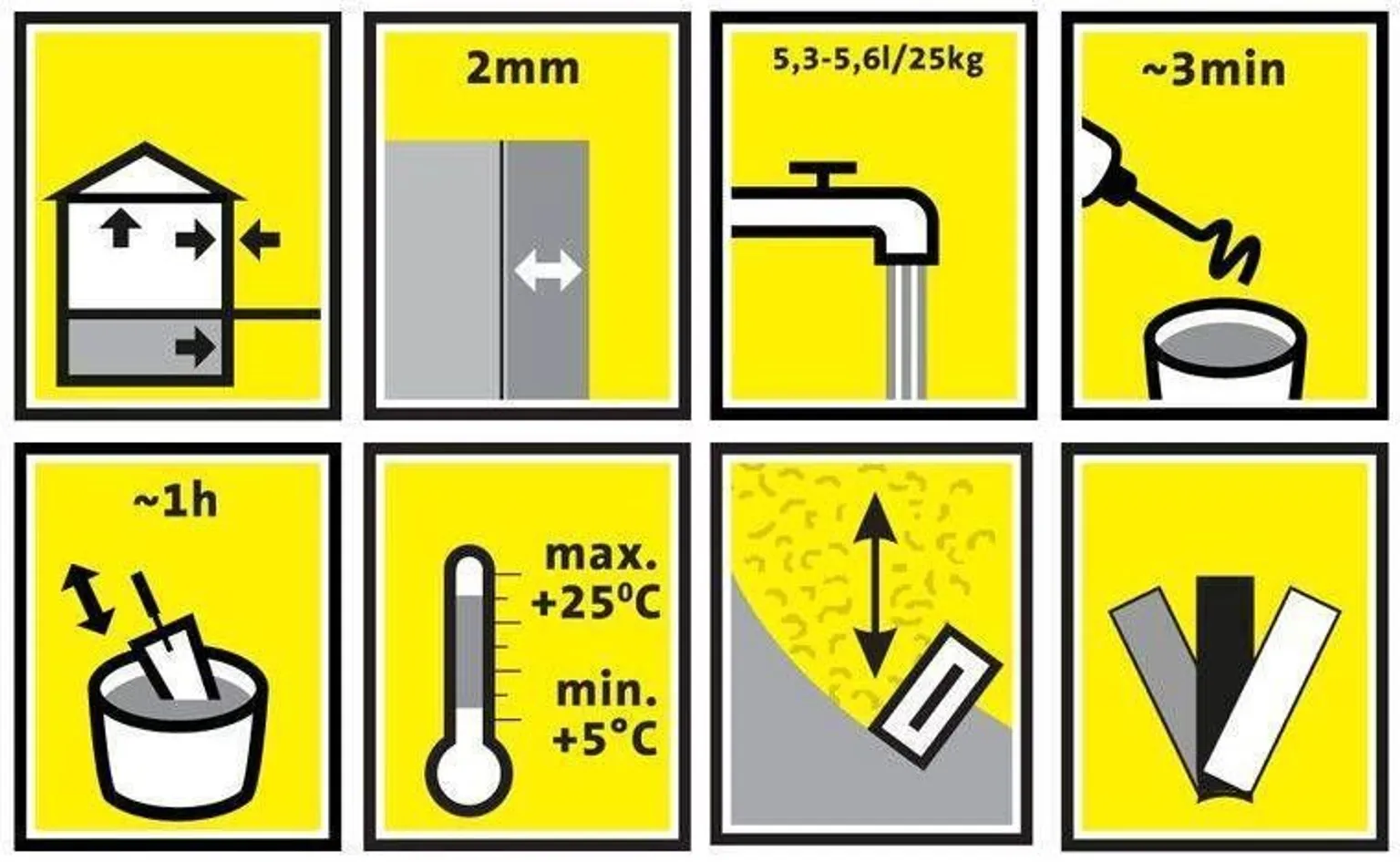 KROHV SAKRET MRP 2MM VALGE 25KG