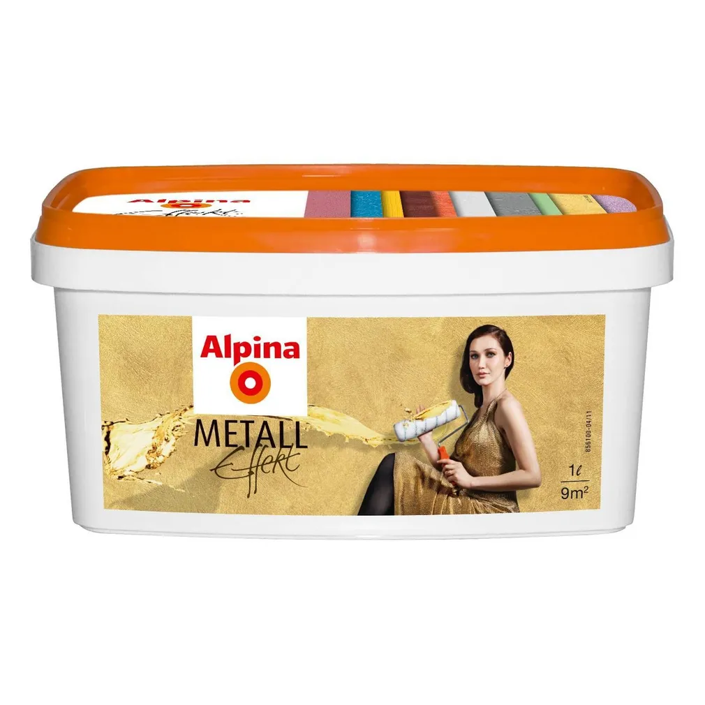 DEKORATIIVVÄRV ALPINA METALL EFFEKT 1L KULDNE